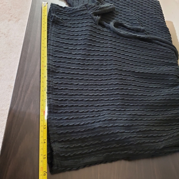 Rib Knit Shorts, Black - Picture 7 of 8